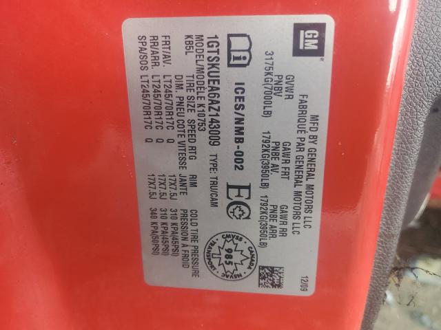 Photo 10 from auction – 2010 GMC SIERRA K15 with VIN 1GTSKUEA6AZ143009