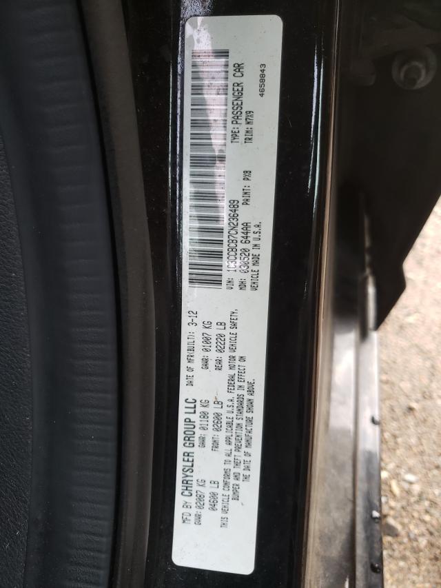 Photo 10 from auction – 2012 CHRYSLER 200 LIMITE with VIN 1C3CCBCB7CN236489