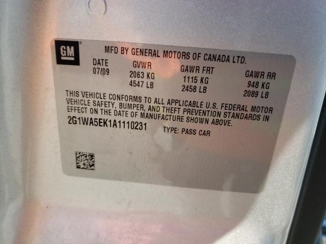 Photo 10 from auction – 2010 CHEVROLET IMPALA LS with VIN 2G1WA5EK1A1110231