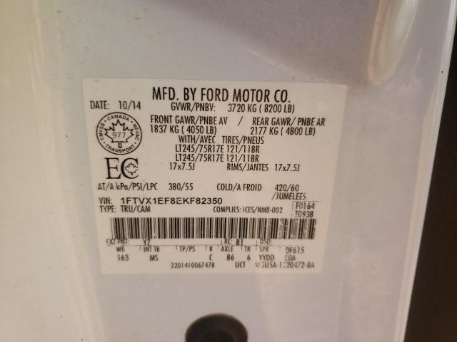 Photo 10 from auction – 2014 FORD F150 SUPER with VIN 1FTVX1EF8EKF82350