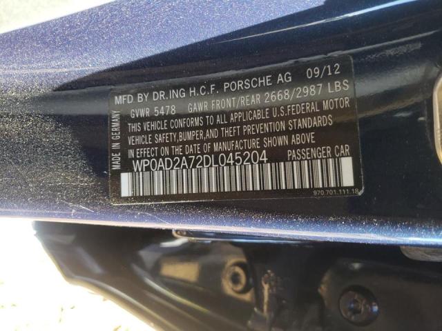 Photo 10 from auction – 2013 PORSCHE PANAMERA S with VIN WP0AD2A72DL045204