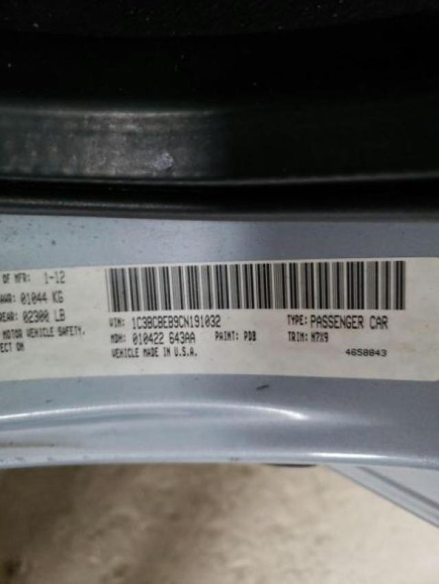 Photo 10 from auction – 2012 CHRYSLER 200 TOURIN with VIN 1C3BCBEB9CN191032