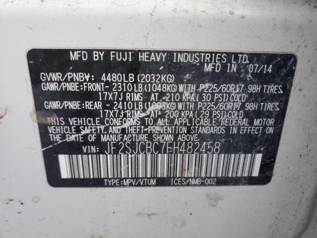 Photo 10 from auction – 2015 SUBARU FORESTER 2 with VIN JF2SJCBC7FH482458