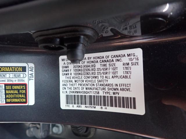 Photo 10 from auction – 2016 HONDA CR-V EX with VIN 2HKRM4H59GH711258