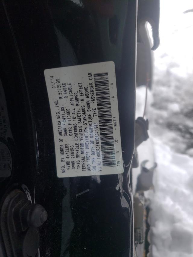 Photo 10 from auction – 2014 HONDA ACCORD EXL with VIN 1HGCR3F83EA021543