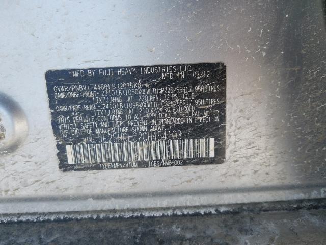 Photo 9 from auction – 2012 SUBARU FORESTER L with VIN JF2SHCEC2CH454103