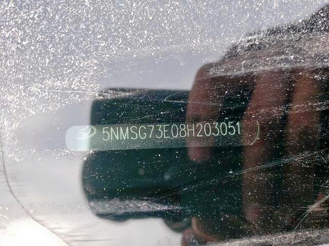 Photo 9 from auction – 2008 HYUNDAI SANTA FE G with VIN 5NMSG73E08H203051