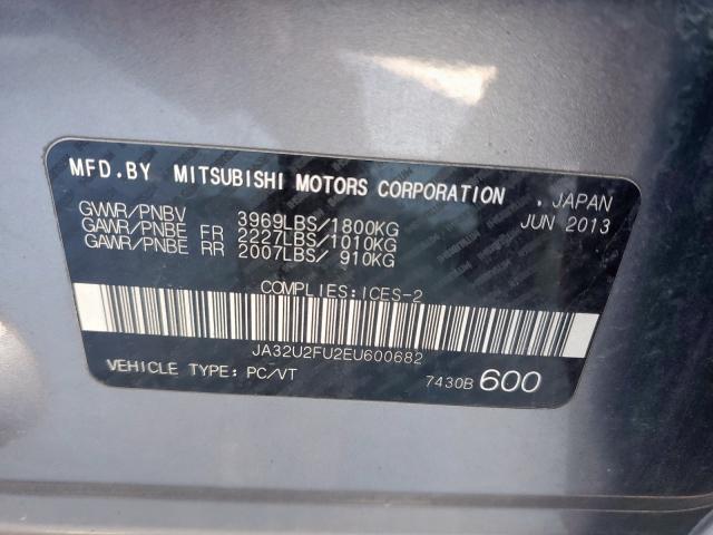 Zdjęcie 10 z aukcji – 2014 MITSUBISHI LANCER ES/ z VIN JA32U2FU2EU600682