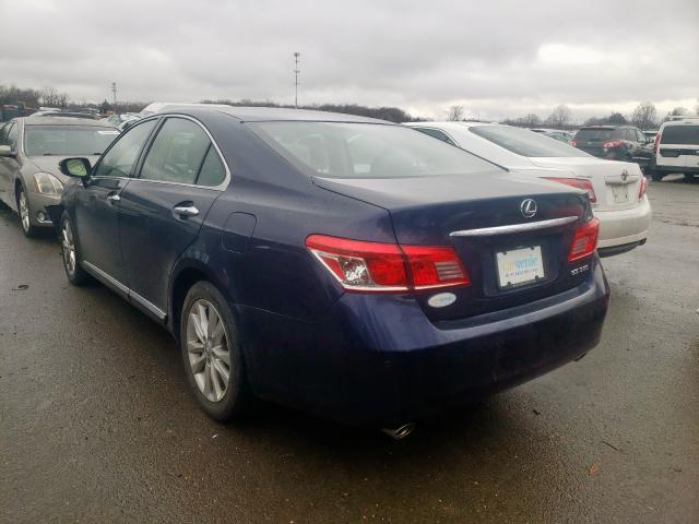 Photo 3 from auction – 2011 LEXUS ES 350 with VIN JTHBK1EG7B2426076