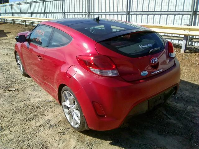 Photo 3 from auction – 2012 HYUNDAI VELOSTER with VIN KMHTC6AD9CU055726