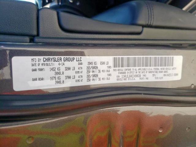 Photo 10 from auction – 2014 JEEP GRAND CHER with VIN 1C4RJEJG4EC490638
