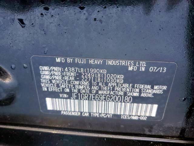 Photo 9 from auction – 2014 SUBARU IMPREZA WR with VIN JF1GR7E69EG200180