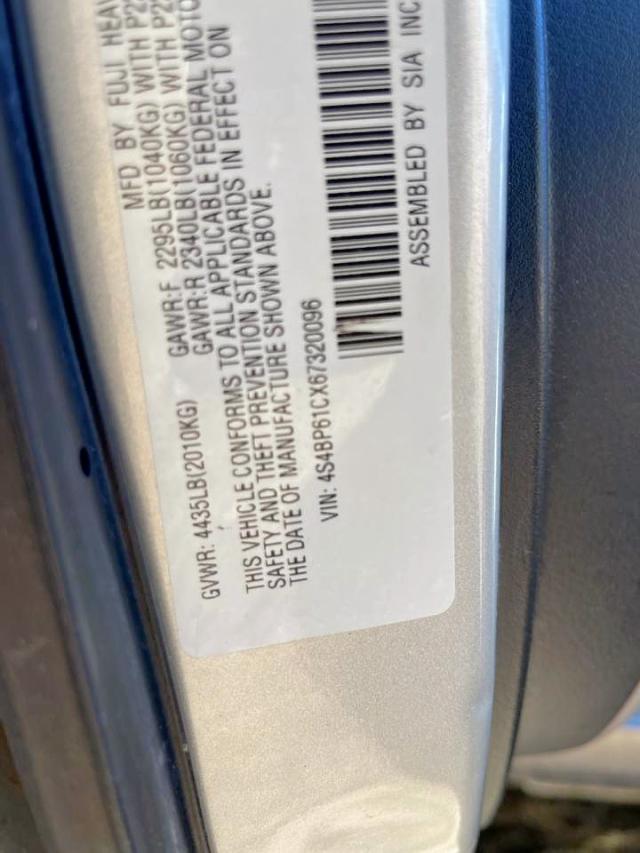 Photo 10 from auction – 2006 SUBARU LEGACY OUT with VIN 4S4BP61CX67320096