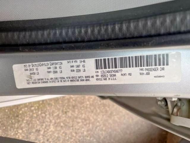 Photo 10 from auction – 2007 CHRYSLER SEBRING with VIN 1C3LC46K87N506777