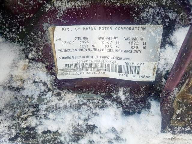 Foto 9 de la subasta – 2008 MAZDA 3 HATCHBAC con VIN JM1BK343881873462