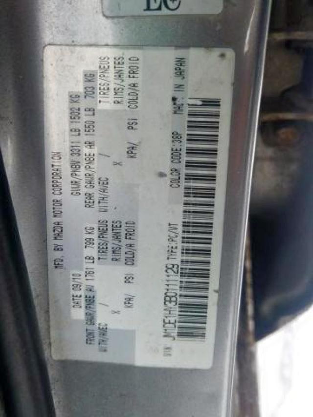 Photo 9 from auction – 2011 MAZDA MAZDA2 with VIN JM1DE1HY3B0111129