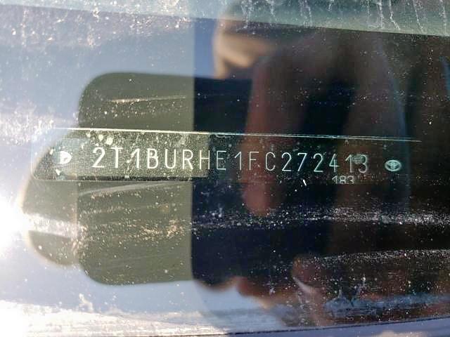 Photo 9 from auction – 2015 TOYOTA COROLLA L with VIN 2T1BURHE1FC272413