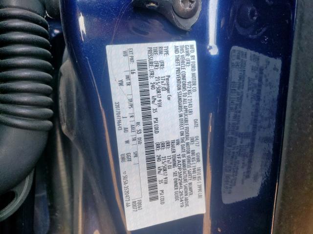 Photo 10 from auction – 2017 FORD FOCUS SEL with VIN 1FADP3M29HL263419