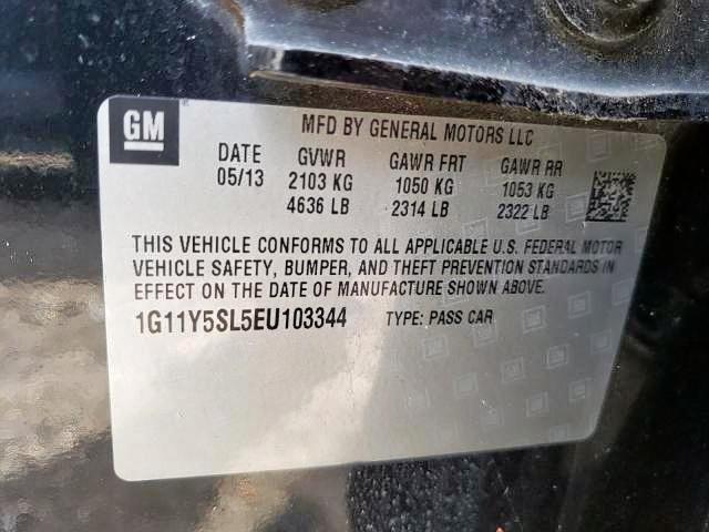 Photo 10 from auction – 2014 CHEVROLET IMPALA LS with VIN 1G11Y5SL5EU103344