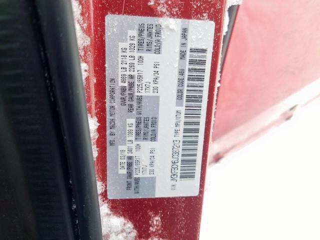 Photo 9 from auction – 2018 MAZDA CX-5 TOURI with VIN JM3KFBCM6J0387213
