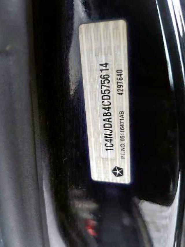 Photo 9 from auction – 2012 JEEP COMPASS with VIN 1C4NJDAB4CD575614