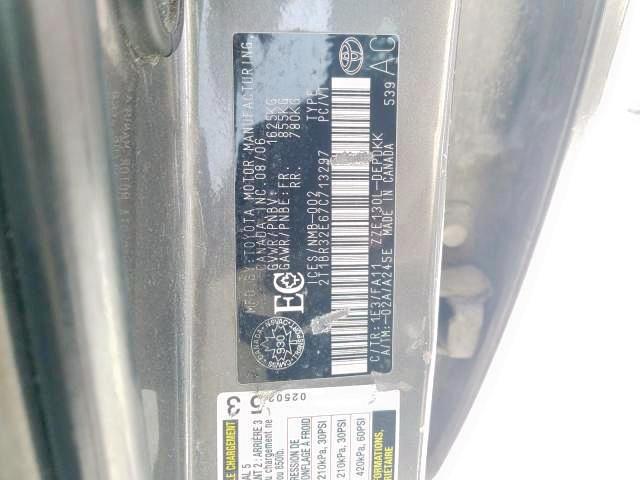 Photo 9 from auction – 2007 TOYOTA COROLLA CE with VIN 2T1BR32E67C713297