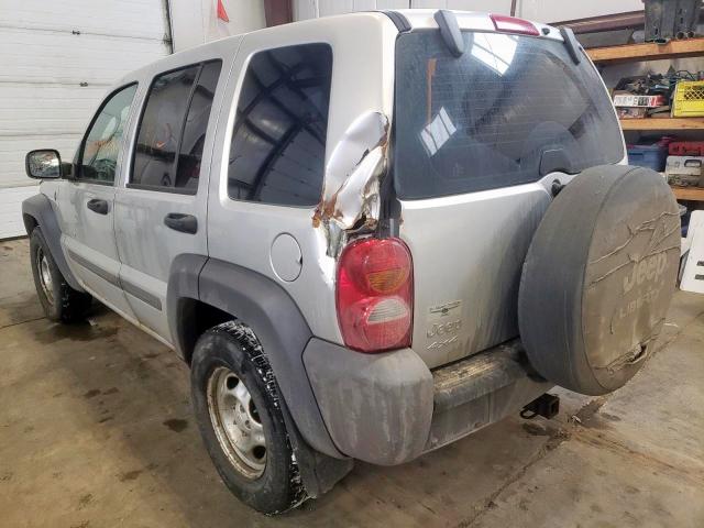 Photo 3 from auction – 2004 JEEP LIBERTY SP with VIN 1J4GL48K74W312834