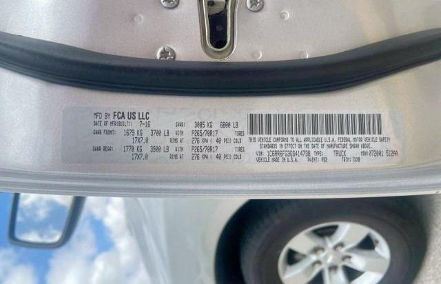 Photo 10 from auction – 2016 RAM 1500 ST with VIN 1C6RR6FG3GS414738