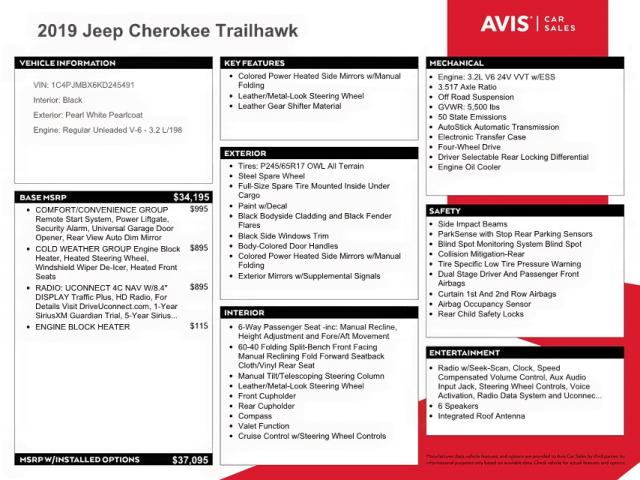 Photo 10 from auction – 2019 JEEP CHEROKEE T with VIN 1C4PJMBX6KD245491