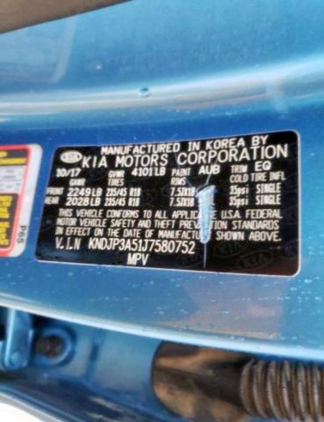 Photo 10 from auction – 2018 KIA SOUL + with VIN KNDJP3A51J7580752
