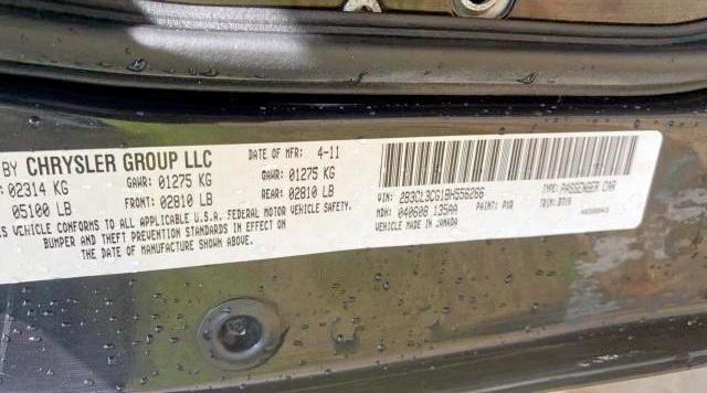 Photo 10 from auction – 2011 DODGE CHARGER with VIN 2B3CL3CG1BH556266