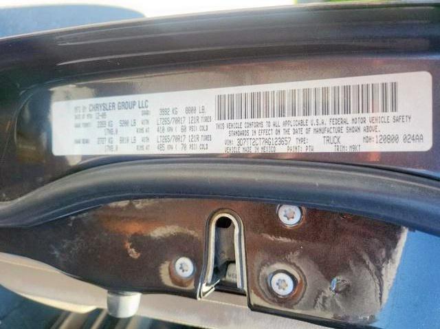 Photo 10 from auction – 2010 DODGE RAM 2500 with VIN 3D7TT2CT7AG123657