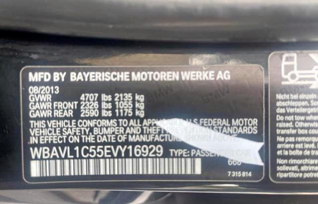 Photo 10 from auction – 2014 BMW X1 XDRIVE2 with VIN WBAVL1C55EVY16929