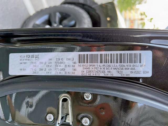 Photo 10 from auction – 2017 RAM 1500 ST with VIN 3C6RR7KT1HG751426