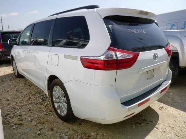Photo 3 from auction – 2017 TOYOTA SIENNA LE with VIN 5TDJZ3DC4HS162559