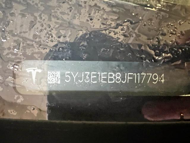 Photo 10 from auction – 2018 TESLA MODEL 3 with VIN 5YJ3E1EB8JF117794