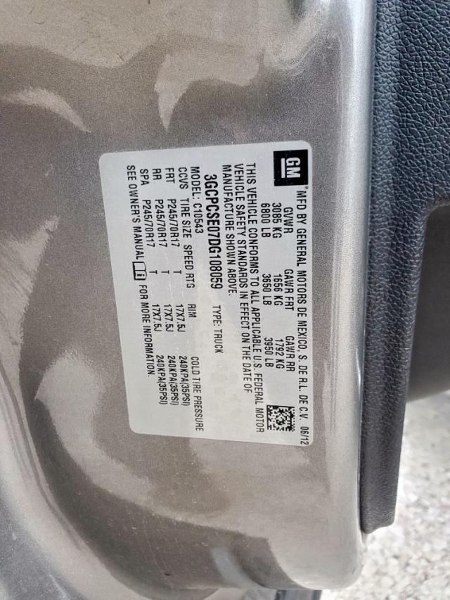 Photo 10 from auction – 2013 CHEVROLET SILVERADO with VIN 3GCPCSE07DG108059