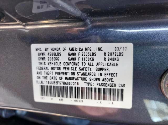 Photo 10 from auction – 2017 ACURA TLX TECH with VIN 19UUB2F57HA007318