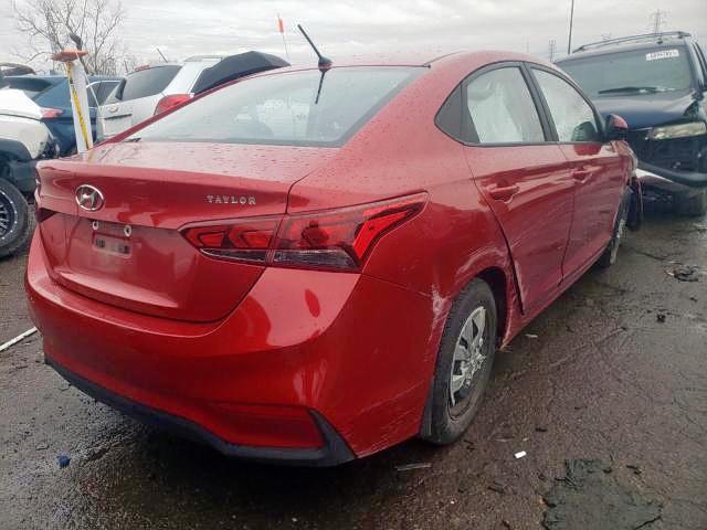 Photo 4 from auction – 2020 HYUNDAI ACCENT SE with VIN 3KPC24A63LE122266