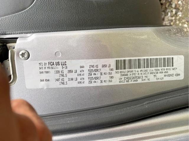 Photo 10 from auction – 2019 DODGE GRAND CARA with VIN 2C4RDGEGXKR536019