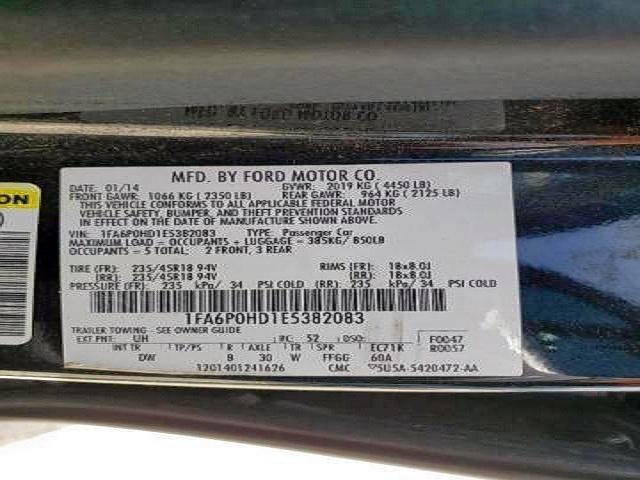 Photo 10 from auction – 2014 FORD FUSION SE with VIN 1FA6P0HD1E5382083