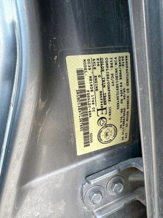 Photo 9 from auction – 2007 NISSAN VERSA S with VIN 3N1BC13E97L367850
