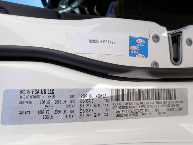 Photo 10 from auction – 2018 JEEP COMPASS LI with VIN 3C4NJDCB5JT336903