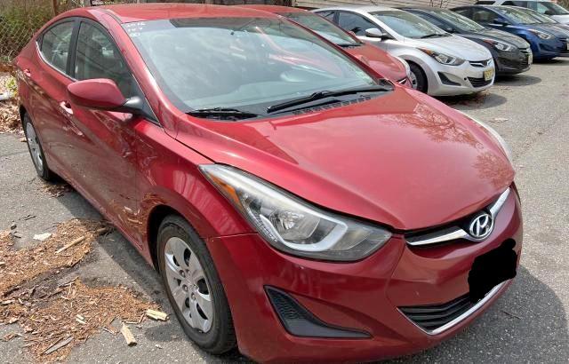 HYUNDAI ELANTRA SE 2016 with VIN 5NPDH4AE8GH705833 - Photo from auction