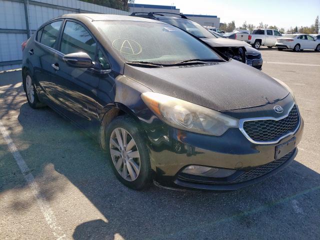 KIA FORTE EX 2014 with VIN KNAFX4A81E5123735 - Photo from auction