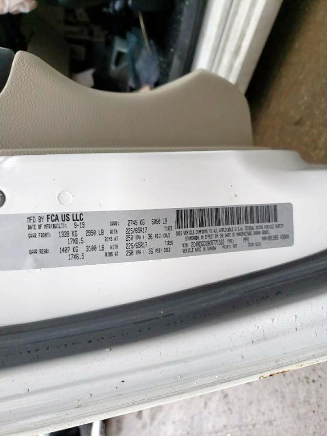 Photo 10 from auction – 2019 DODGE GRAND CARA with VIN 2C4RDGCG9KR771563