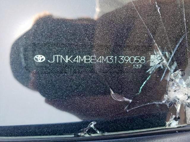 Photo 9 from auction – 2021 TOYOTA COROLLA SE with VIN JTNK4MBE4M3139058