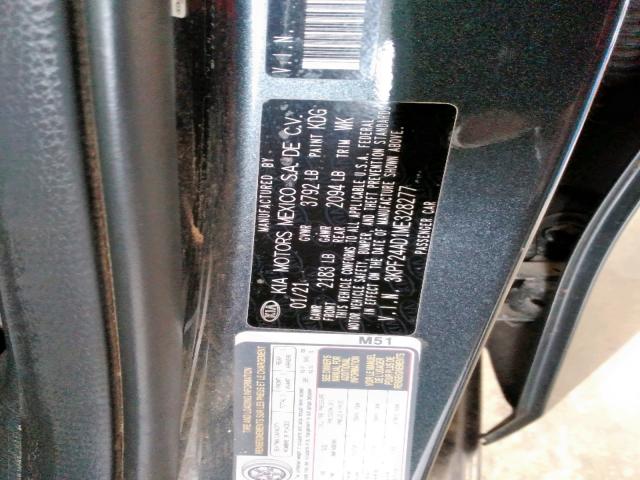 Photo 10 from auction – 2021 KIA FORTE FE with VIN 3KPF24AD1ME328277