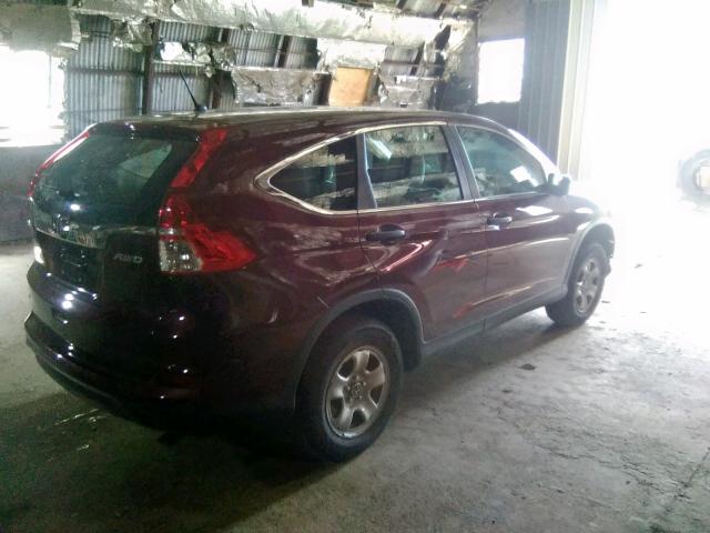 Photo 4 from auction – 2015 HONDA CR-V LX with VIN 5J6RM4H38FL076052