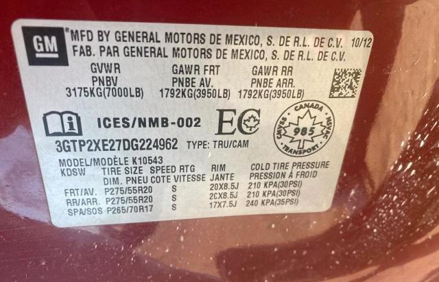 Photo 10 from auction – 2013 GMC SIERRA K15 with VIN 3GTP2XE27DG224962